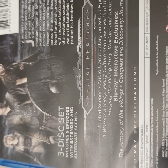 Vikings The‎ Complete First Season Blu-ray Discs - Picture 3 of 6